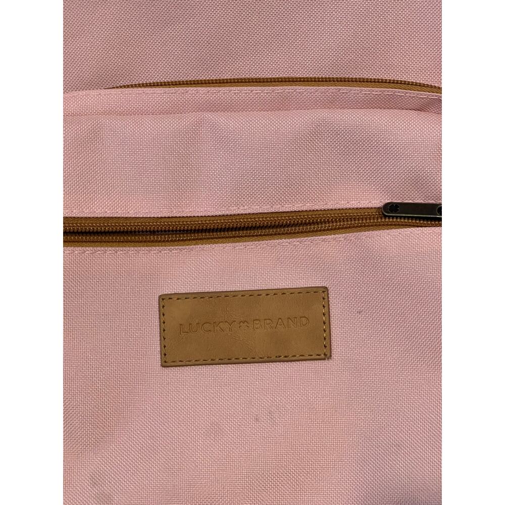 Lucky Brand Pink and Faux Leather Backpack for Women 25L - Picture 3 of 4